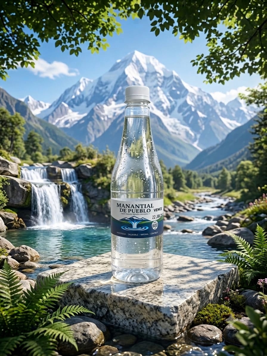 Botella de 600 ml Manantial de Pueblo